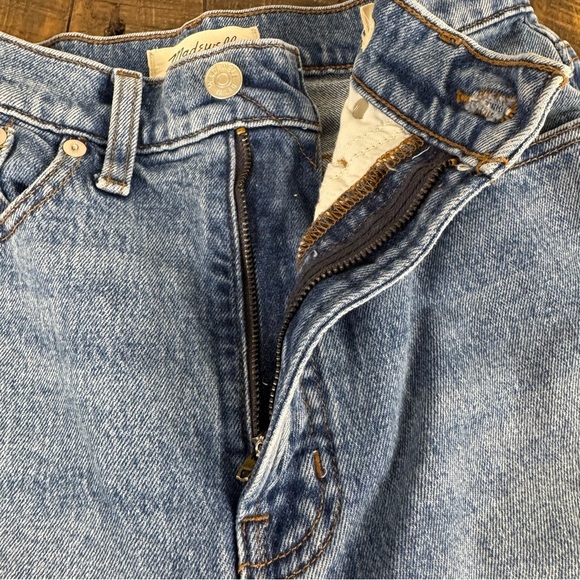 Madewell Perfect Vintage Straight Jeans Size 26 Distressed Medium Wash Denim - Picture 5 of 14